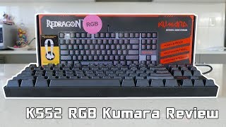 Redragon Kumara K552 RGB Mechanical Keyboard Review [upl. by Burley]