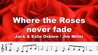 Where The Roses Never Fade southern Gospel classic Bb trumpet play along [upl. by Fae]