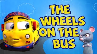 The Wheels On The Bus Go Round And Round Children Rhyme with lyrics [upl. by Merwyn]