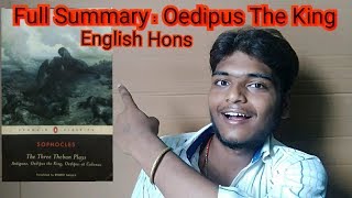 Oedipus The King  full summary in easy language Delhi University English honors [upl. by Aloke]