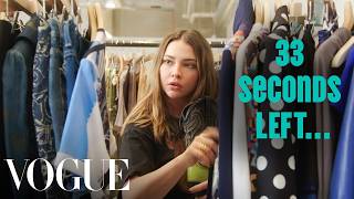 Madelyn Cline Tries to Style 3 Outfits in 60 Seconds  Vogue [upl. by Enitsirhc]