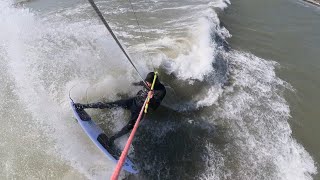 Small Wave Kite fun at Marazion [upl. by Alleen]