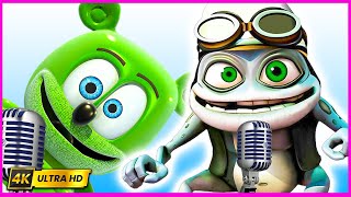 Crazy Frog  Axel F Official Music Video  Gummy Bear Song COVER [upl. by Ricker]