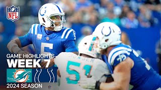 Miami Dolphins vs Indianapolis Colts  2024 Week 7 Game Highlights [upl. by Tnayrb859]