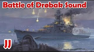 Battle of Drøbak Sound  Sinking of the Blücher [upl. by Maren]