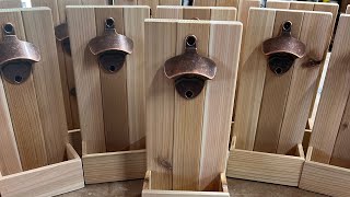 Scrap wood bottle opener woodworking diy woodcrafts [upl. by Naji738]