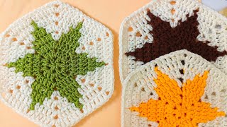 How to Crochet Perfect👉Star Hexagon For Blankets And Throws 👉Tutorial For Beginners sara1111 [upl. by Llenrahs304]