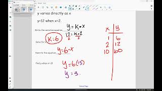 pre calc 1 6 variation [upl. by Tandie]