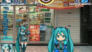 MUGEN無限格鬥 初音ミク生存模式 Survival Battle 5 Miku Hatsune Ⓒ【Run Survival Mode】 [upl. by Ybocaj]