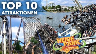 TOP 10 Fahrgeschäfte im Heide Park [upl. by Dar]