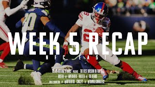 Giants Handle Seahawks on The Road Commanders Claiming The NFC East [upl. by Leiba628]