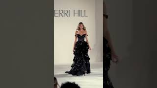 Sherri Hill 55500 Tulle Sequin Ruffle Corset ALine Gown [upl. by Aihsar128]