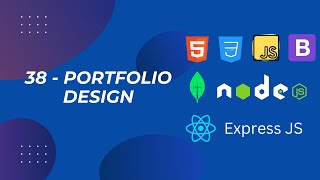 38 Simple Portfolio Design  Full Stack Web Development 2024 Bootcamp [upl. by Elatan]