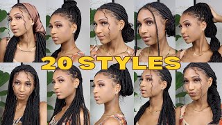 20 Styles You Havent Tried With Knotless Braids  Indybindy [upl. by Aelegna]