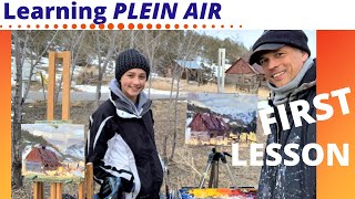 Plein Air Painting For BeginnersHow To Paint EN PLEIN AIR Step by Step [upl. by Duwalt]