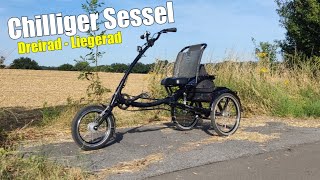 Mein neues Bike ein Liegerad  Tour Pfau Tec Dreirad Scooter Trike im Test [upl. by Neneek]