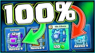 100 CHANCE • LEGENDARY CHEST AND EPIC CHEST • Clash Royale [upl. by Eiroj]