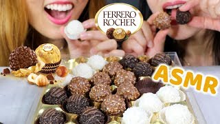 ASMR EATING FERRERO ROCHER CHOCOLATE 페레로로쉐 COLLECTION CRUNCHY EATING SOUNDS MUKBANG [upl. by Aigroeg662]