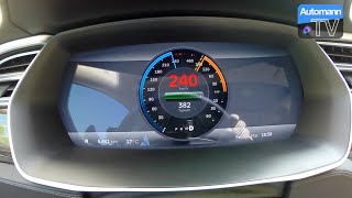 2015 Tesla Model S P85 D 700hp  0240 kmh acceleration 60fps [upl. by Isteb]