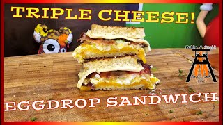 Triple Cheese Eggdrop Sandwich sandwich cheese food [upl. by Thurman]