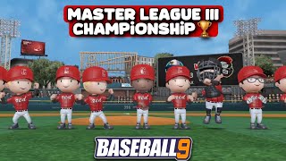 Masters League III Championship Finals Baseball 9 [upl. by Januisz]