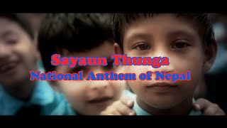 Sayau Thunga  National Anthem of Nepal  Almoda [upl. by Telrahc]