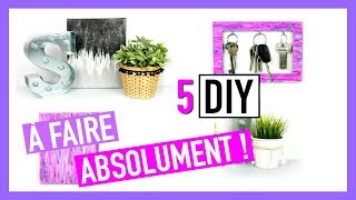 5 DIY à Faire ABSOLUMENT  Deco Chambre Facile [upl. by Notgnillew]