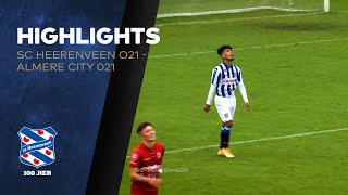 Highlights sc Heerenveen O21  Almere City O21 [upl. by Ynna]