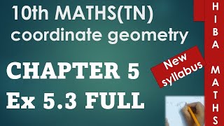 10th maths chapter 5 exercise 53 full answers tn samacheer hiba maths [upl. by Naut]