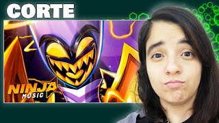 REAGINDO A CELESTIAL  ADÃO HAZBIN HOTEL  NINJA CORTE DE LIVE [upl. by Livvyy]