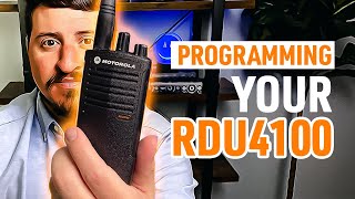 How To Program Your Motorola Solutions RDU4100 Two Way Radios [upl. by Lena767]