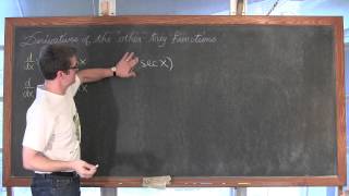 Deriving Derivative Rules for Trigonometric Functions Tan Cot Sec Csc Calculus 1 AB [upl. by Anelagna]