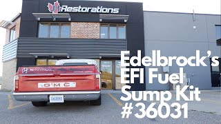 Unboxing of Edelbrock’s EFI Fuel Sump Kit 36031 [upl. by Merari]