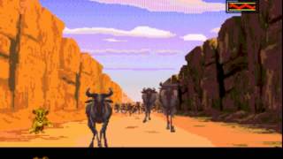 Sega Genesis  The Lion King  Level 4  The Stampede [upl. by Hills505]