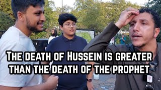 Shia Refuted By Sunni Shamsi And Visitor Speakers Corner Sam Dawah [upl. by Einahpetse]