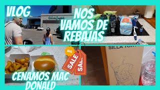 VLOG NOS VAMOS DE REBAJASCENAMOS MAC DONALDS [upl. by Ahgiela]