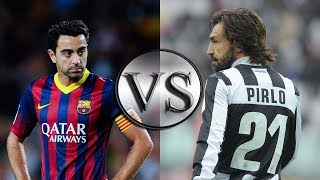 Skills Battle Andrea Pirlo vs Xavi [upl. by Mab]