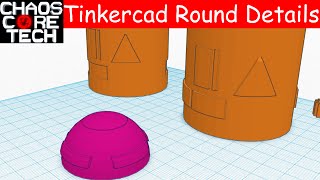 Putting Details on Curved Objects in Tinkercad [upl. by Aguste427]