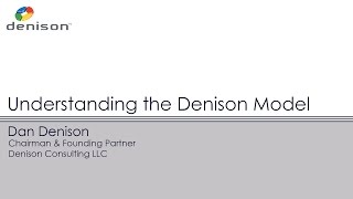 Understanding the Denison Model [upl. by Acinomed]