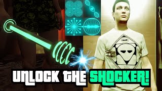 GTA 5  How To Unlock The NEW Shocker Weapon amp Mystery Tee  Fort Zancudo Puzzle Guide UFO Abduction [upl. by Anibur553]