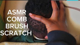 ASMR Comb Brush Scratch Scalp Hair Tingles  No talking [upl. by Suilmann]