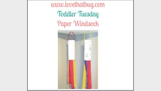 Paper Windsock for kids [upl. by Whitehurst47]