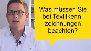 Textilkennzeichnung  Warum Wieso Weshalb  Trusted Shops Rechtstipp [upl. by Akeryt]