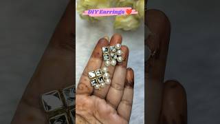 DIY Earrings 💖 Making at Home shorts diy [upl. by Sarilda]