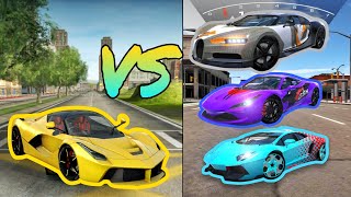 extreme car driving simulator ferrari VS ultimate car driving simulator lamborghinibugattiferrari [upl. by Yma]