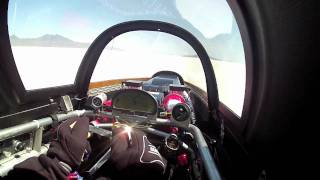 Speed Demon 426 mph Run  Cockpit View [upl. by Yelkreb]