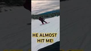 SNOWBOARDER ALMOST HIT ME [upl. by Shreve]