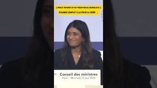 🚨PRISCA THEVENOT SE FAIT PIÉGER PAR UN journaliste 😂cnews info rmc macron palestine israel [upl. by Ayaros]