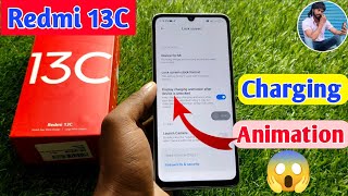 how to set charging animation in redmi 13c  redmi 13c charging animation [upl. by Yrekcaz796]