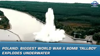 Poland Biggest World War II bomb Tallboy explodes underwater  News Bulletin  Indus News [upl. by Linson667]